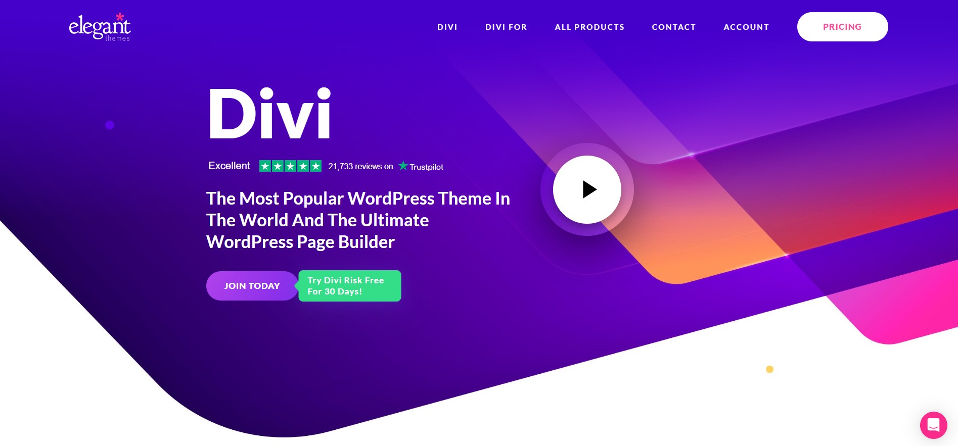 Screenshot of Divi